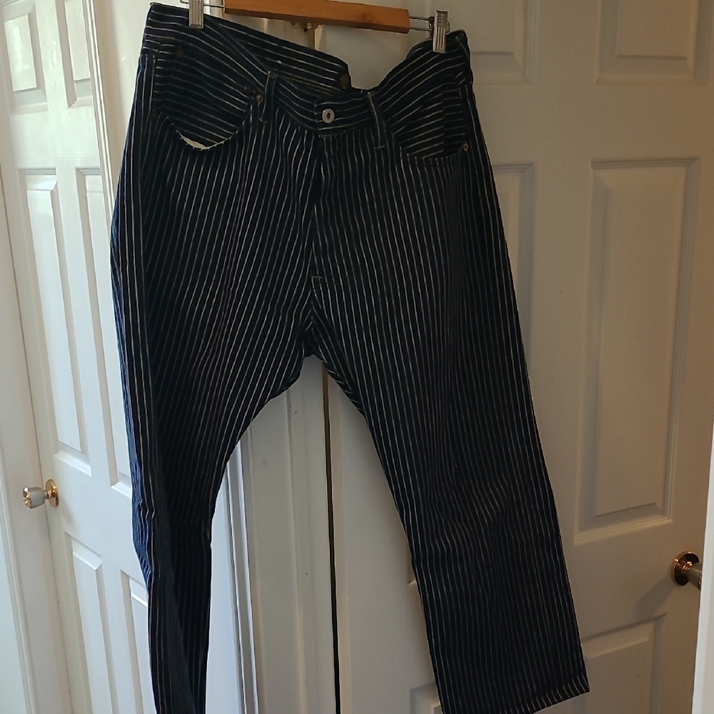 Indigofera Striped Indigo Pants